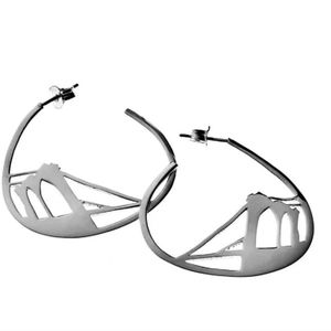 New Cynthia Gale New York City Brooklyn Bridge Sterling Silver Earrings